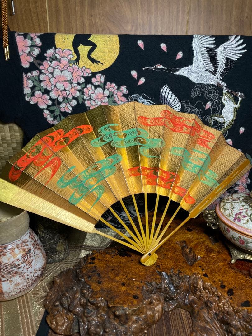 舞扇 観世流 能楽御舞扇子司 豪華 金箔