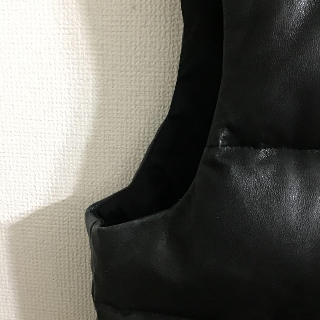 tommorowland レザーダウンベスト