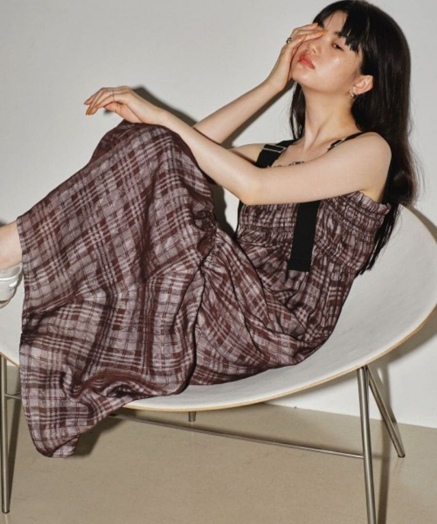 【あん】TODAYFUL Strap Jacquard Dress