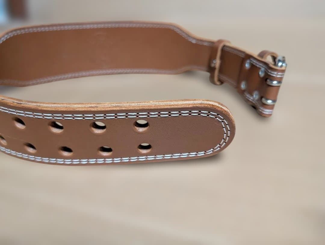 【極美品】ゴールドジム プロレザーベルト Lサイズ（室内試着のみ・汗なし）