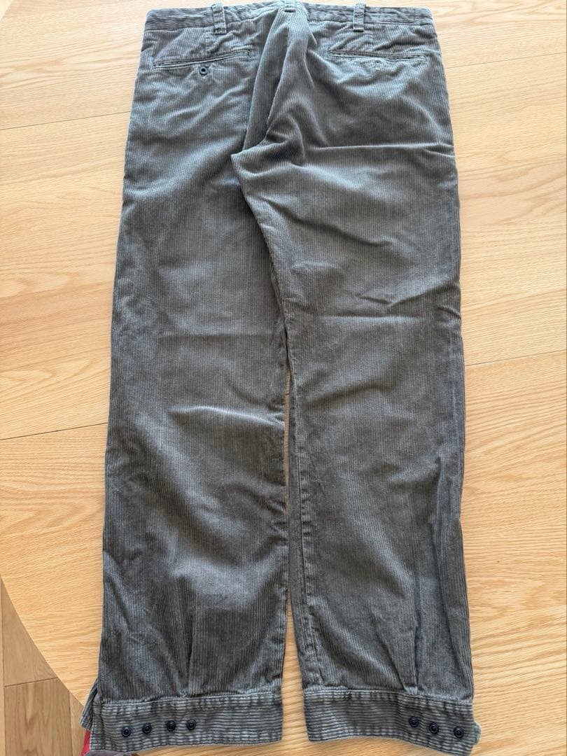 【美品】ＲＲＬプリーテッドコーデュロイパンツ サイズ　サイズ３４✖️３２
