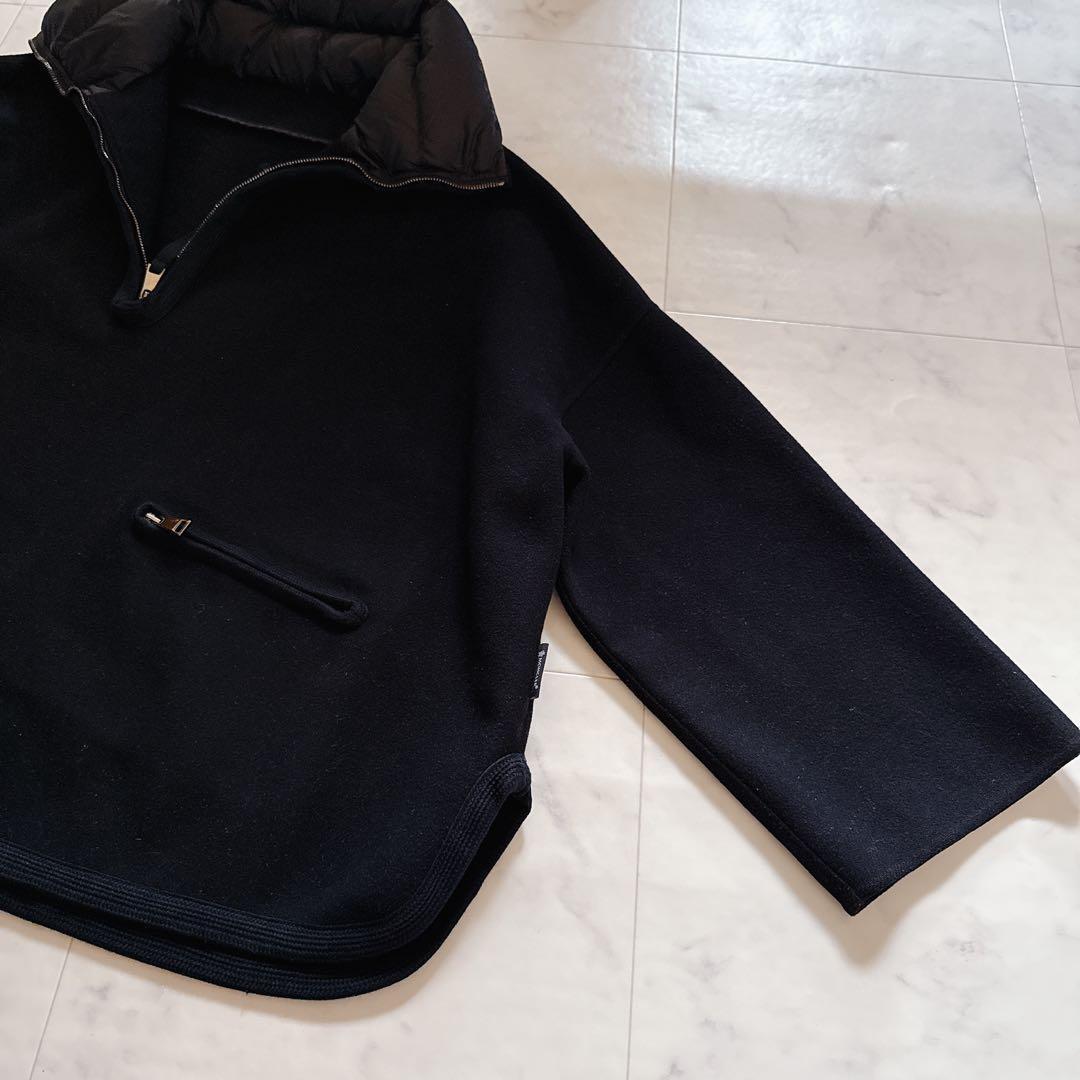 美品✨モンクレール MAHO ハーフジッププルオーバー コート ダウン切替 0黒