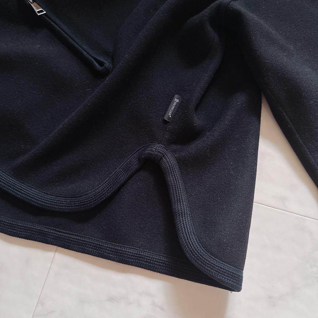 美品✨モンクレール MAHO ハーフジッププルオーバー コート ダウン切替 0黒