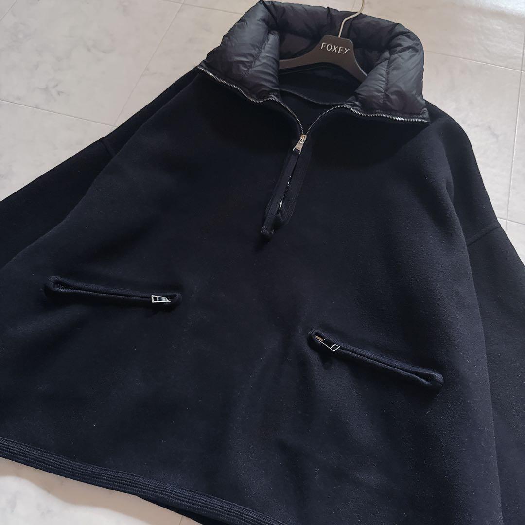 美品✨モンクレール MAHO ハーフジッププルオーバー コート ダウン切替 0黒