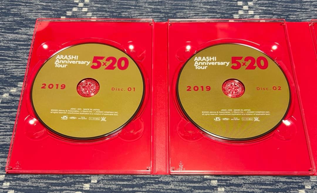 嵐 Anniversary Tour 5x20 FC限定Blu-ray 他全4種