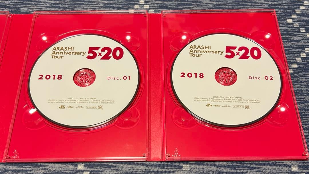 嵐 Anniversary Tour 5x20 FC限定Blu-ray 他全4種