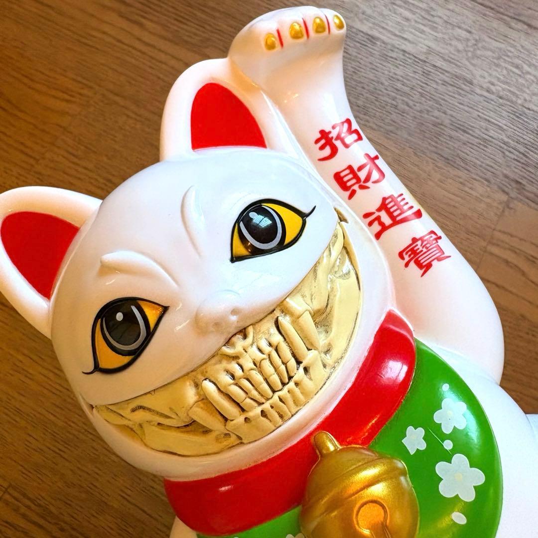 ラッキーキャット グリン　ロンイングリッシュ　招き猫　ソフビ　sofvi