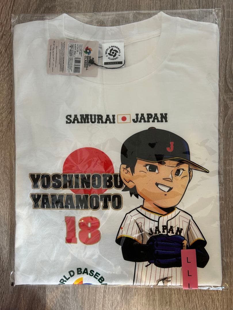 【新品未使用】#18 山本 由伸 イラスト Tシャツ WBC 2026 Lサイズ