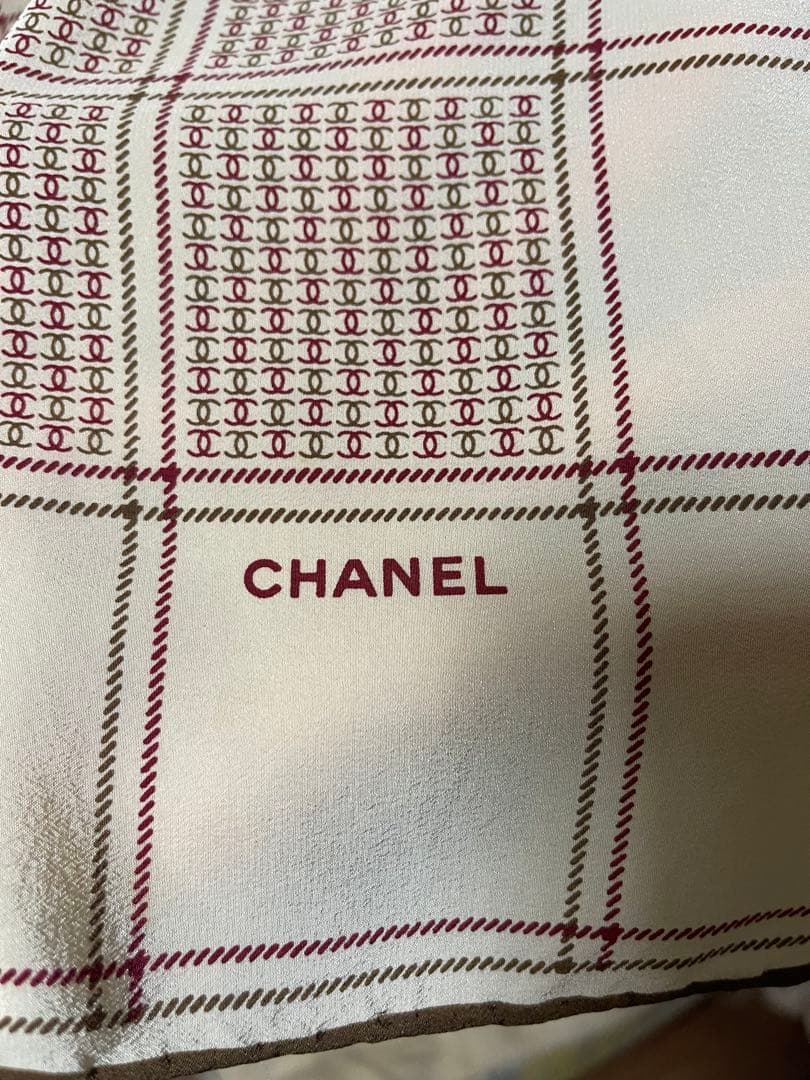CHANELシルク　スカーフ
