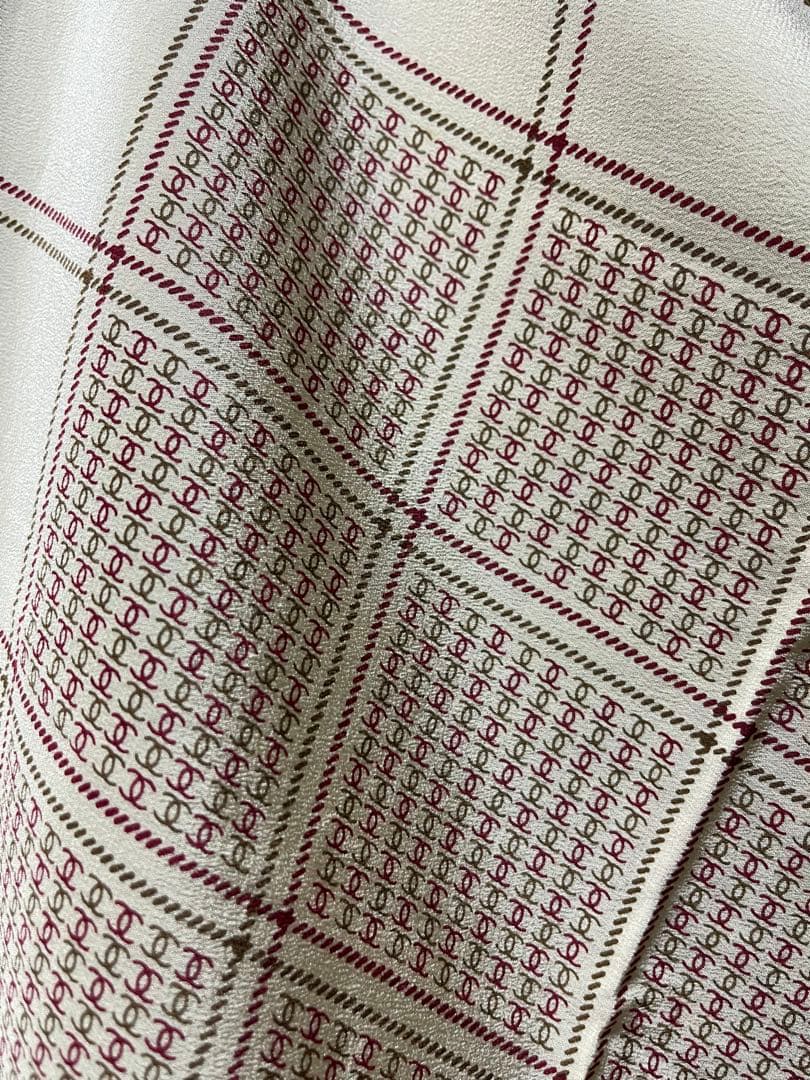 CHANELシルク　スカーフ