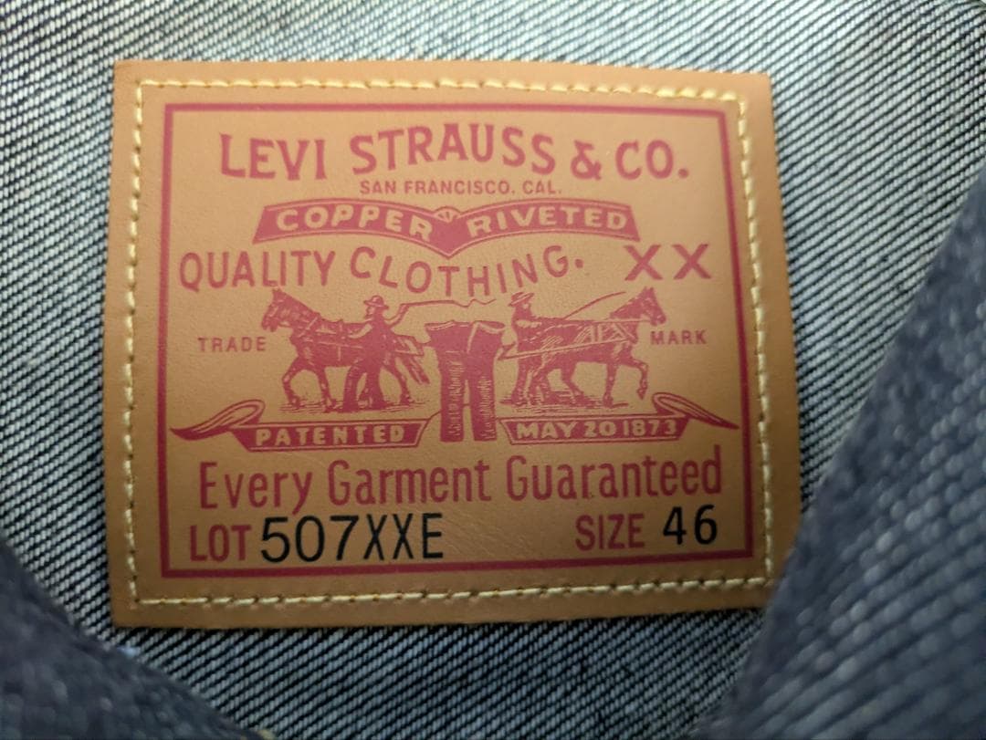 未使用 46 507XX 1953年モデル Levi's LVC T-BACK