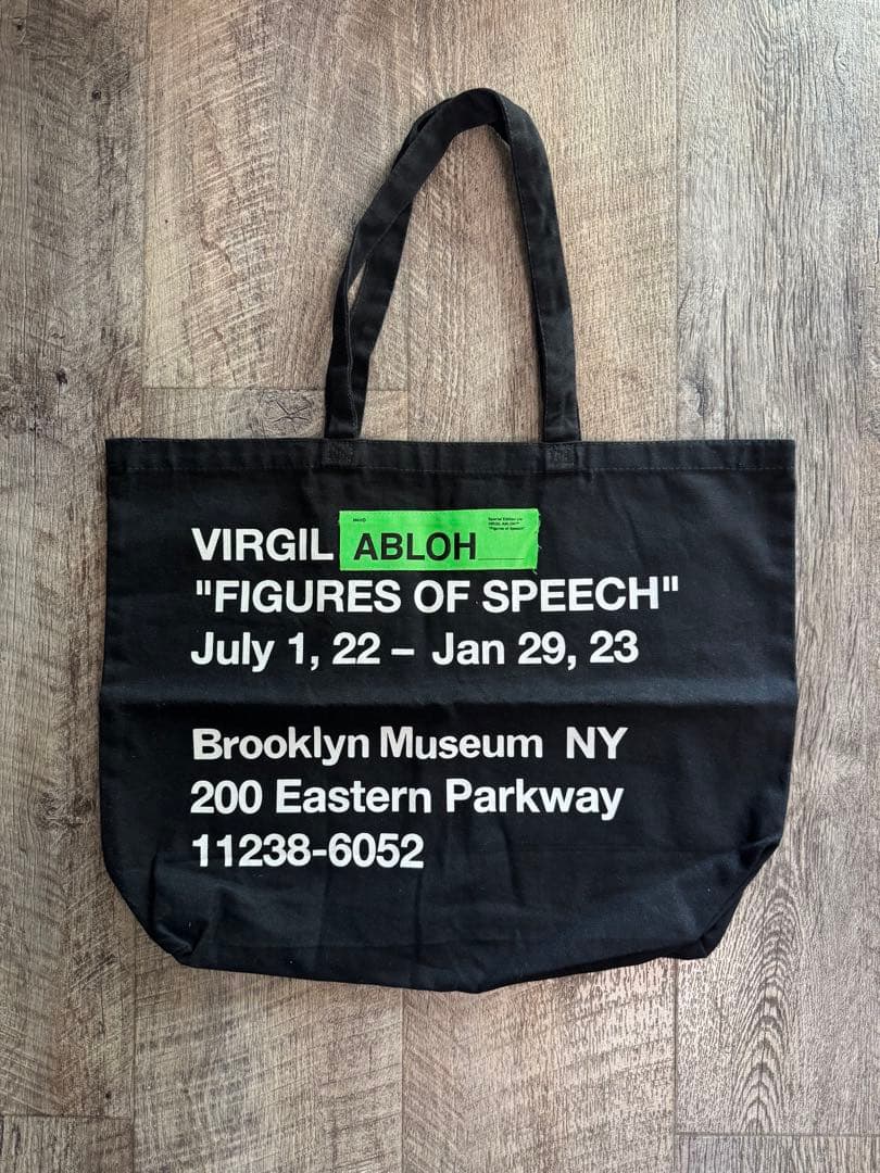 virgil abloh ヴァージルアブロー ミュージアム限定トートバッグ