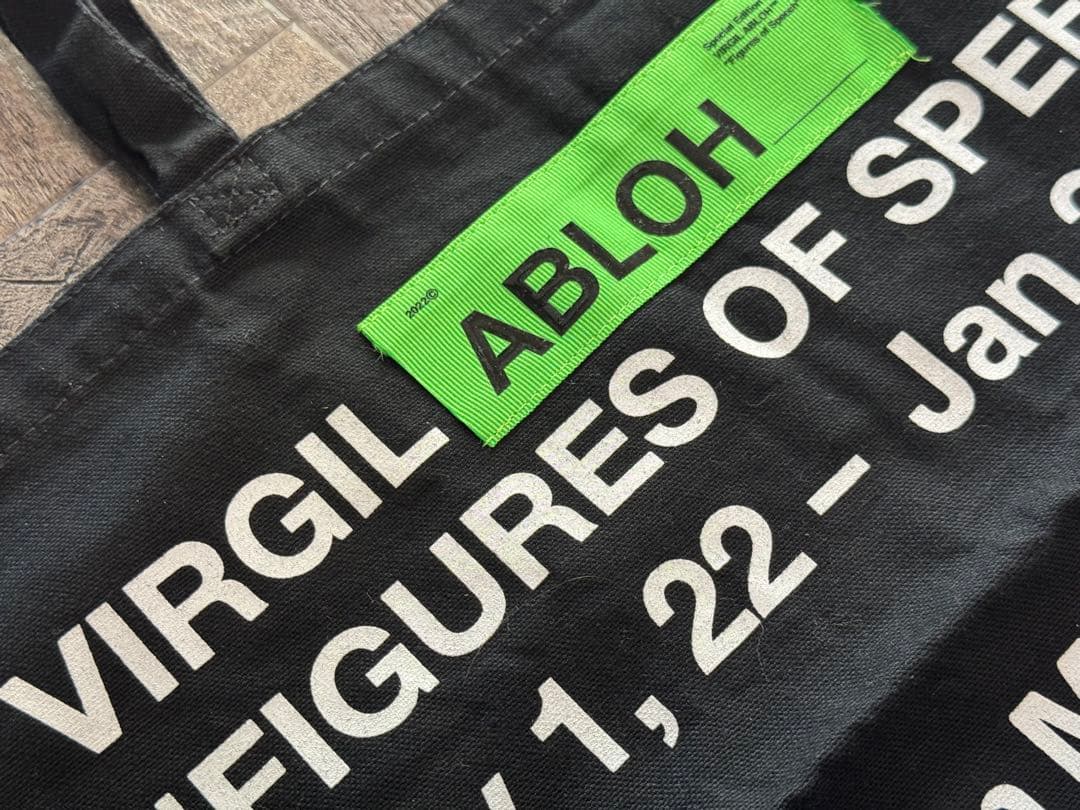virgil abloh ヴァージルアブロー ミュージアム限定トートバッグ