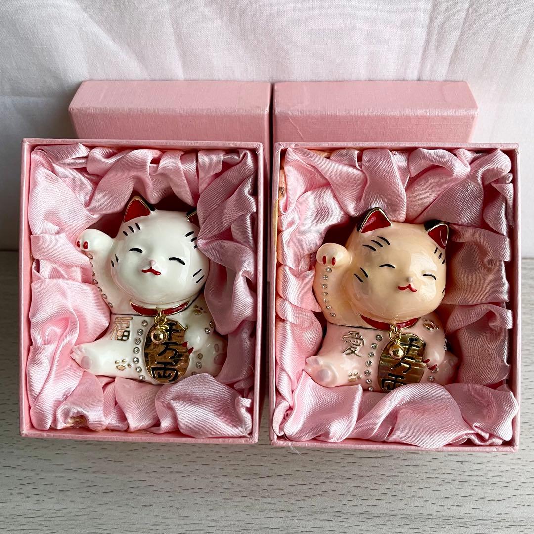 【美品】PIEARTH ジュエリーボックス 招き猫 2個セット