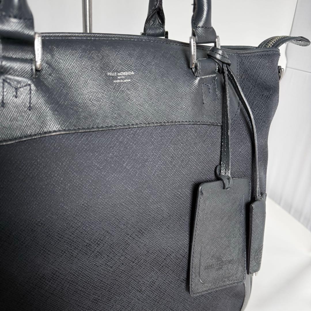 ネイビー★PELLE MORBIDA ペッレモルビダ キャピターノトート