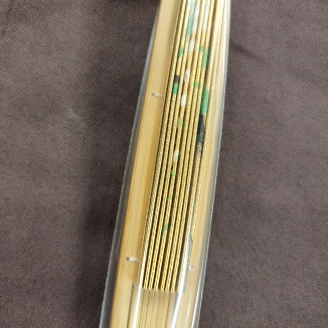 京扇堂　日本舞踊　舞扇子　桐箱ケース付き　未使用品　金色