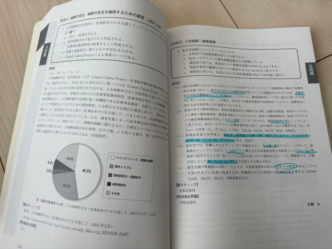 麻酔科専門医認定筆記試験問題解説集 2023年〜2021年