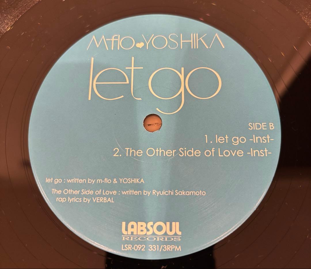 【おまけ付き】m-flo & YOSHIKA let go レコード アナログ盤