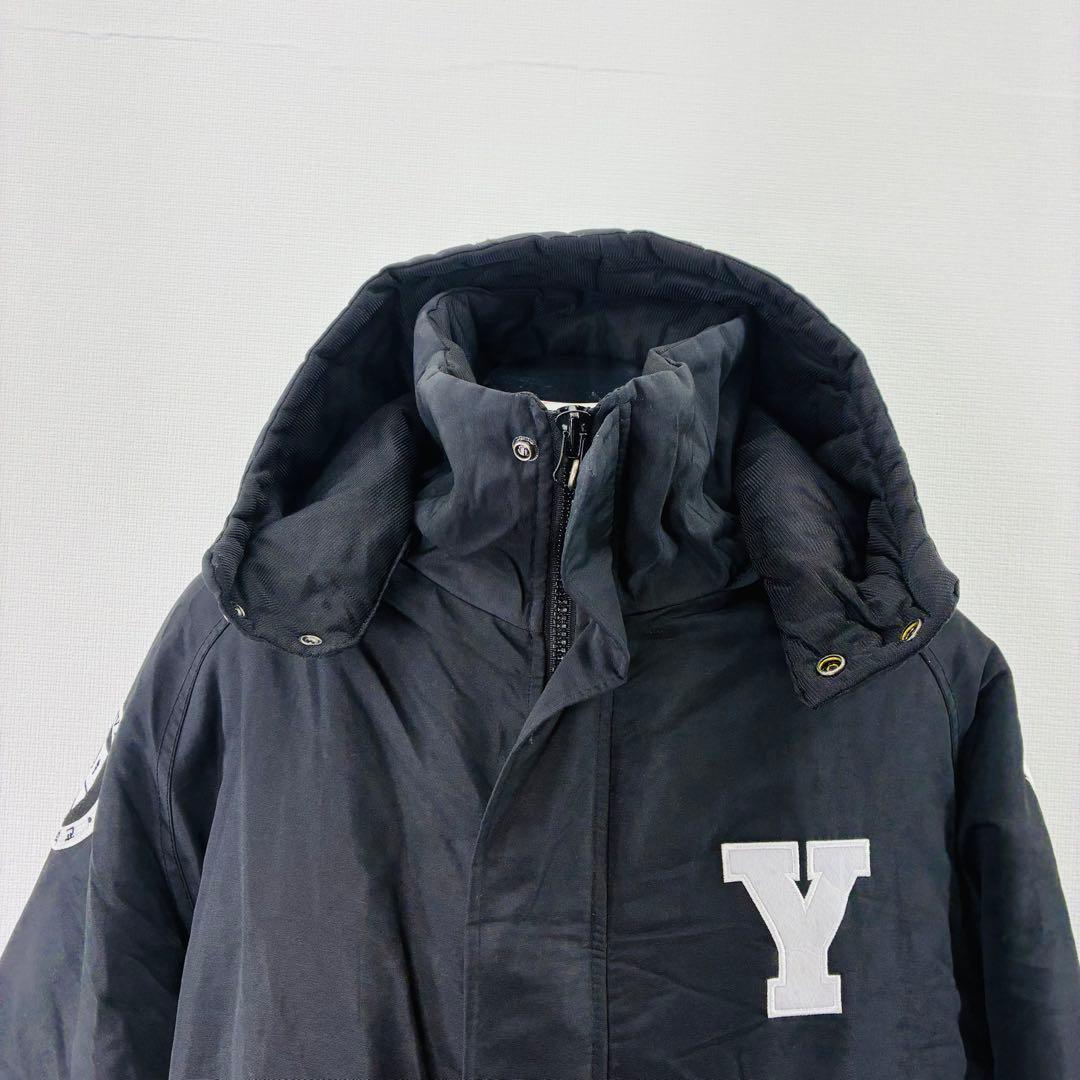 YONSEI 延世大学 ヨンセ大学 ロング中綿コート XL フード着脱可能