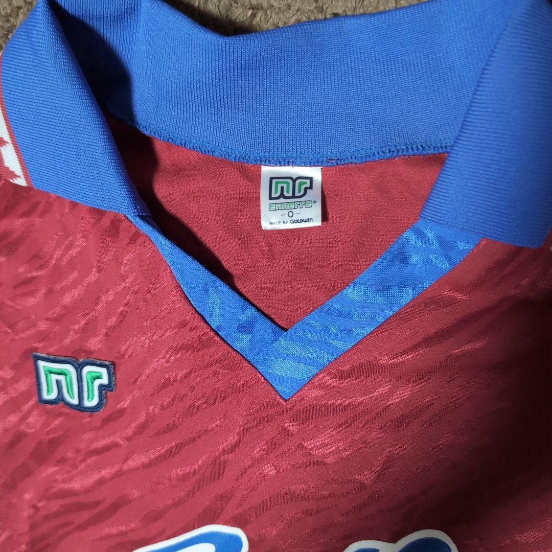 アントラーズ９３/９４開幕前後のジーコ Oサイズ 赤青 10番中古
