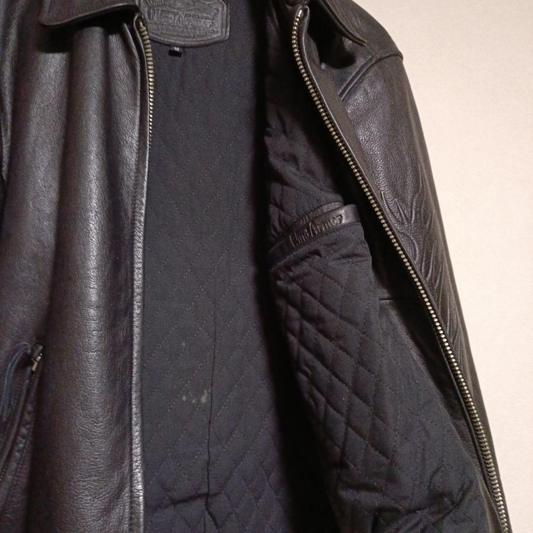 希少　Wind Armor レザージャケット　スカル　ファイヤー　本革