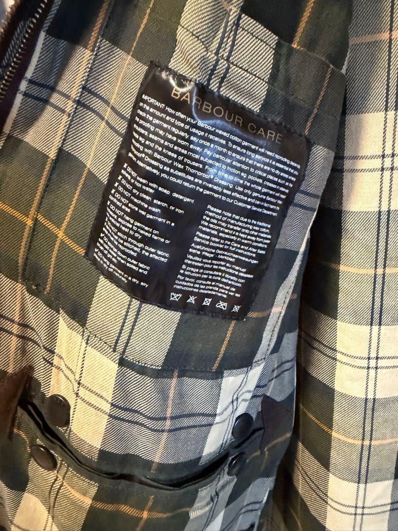 Barbour バブアー BORDER 英国製 サイズ40 ライナー付き セット