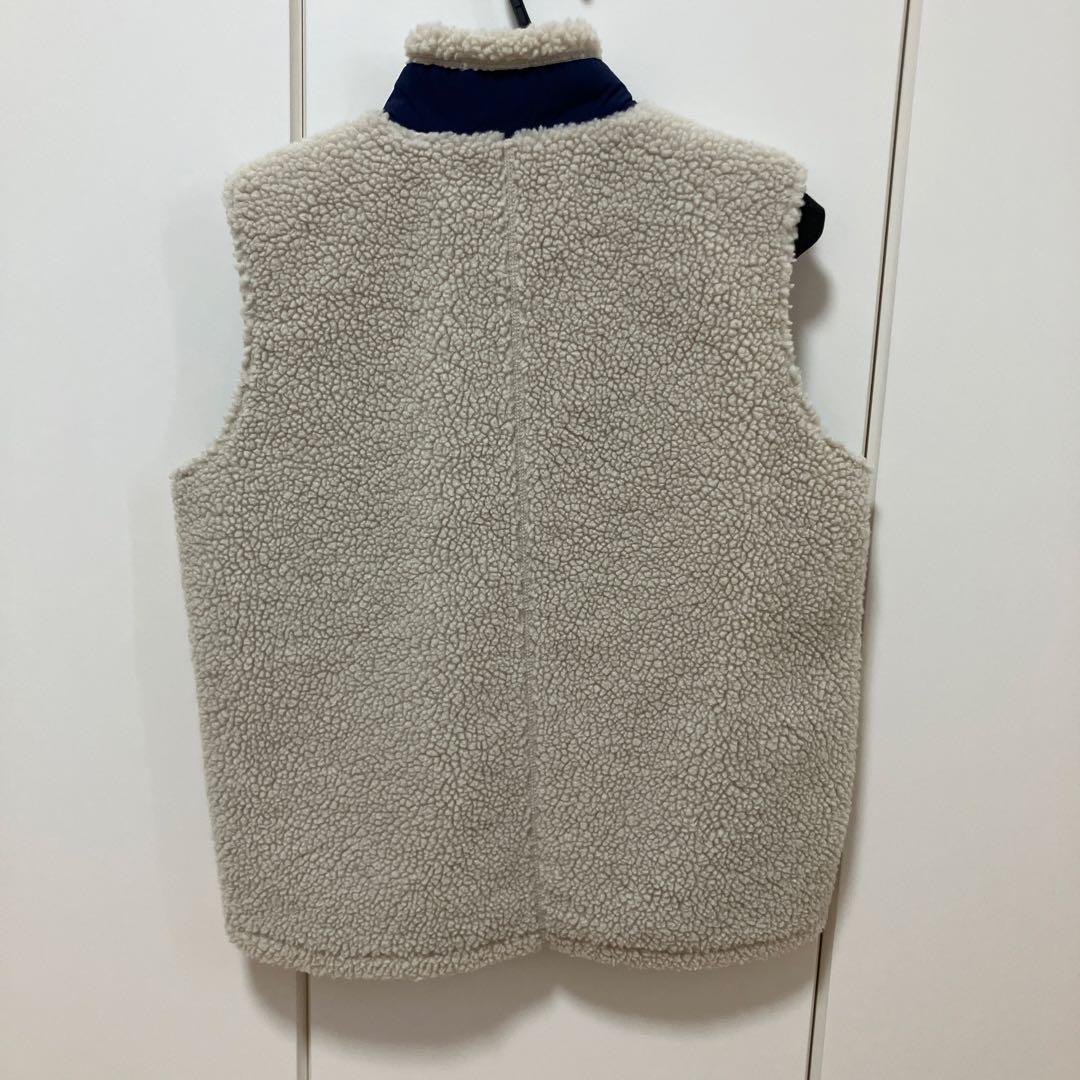 【美品】patagonia レトロXベスト ナチュラル/ネイビー S