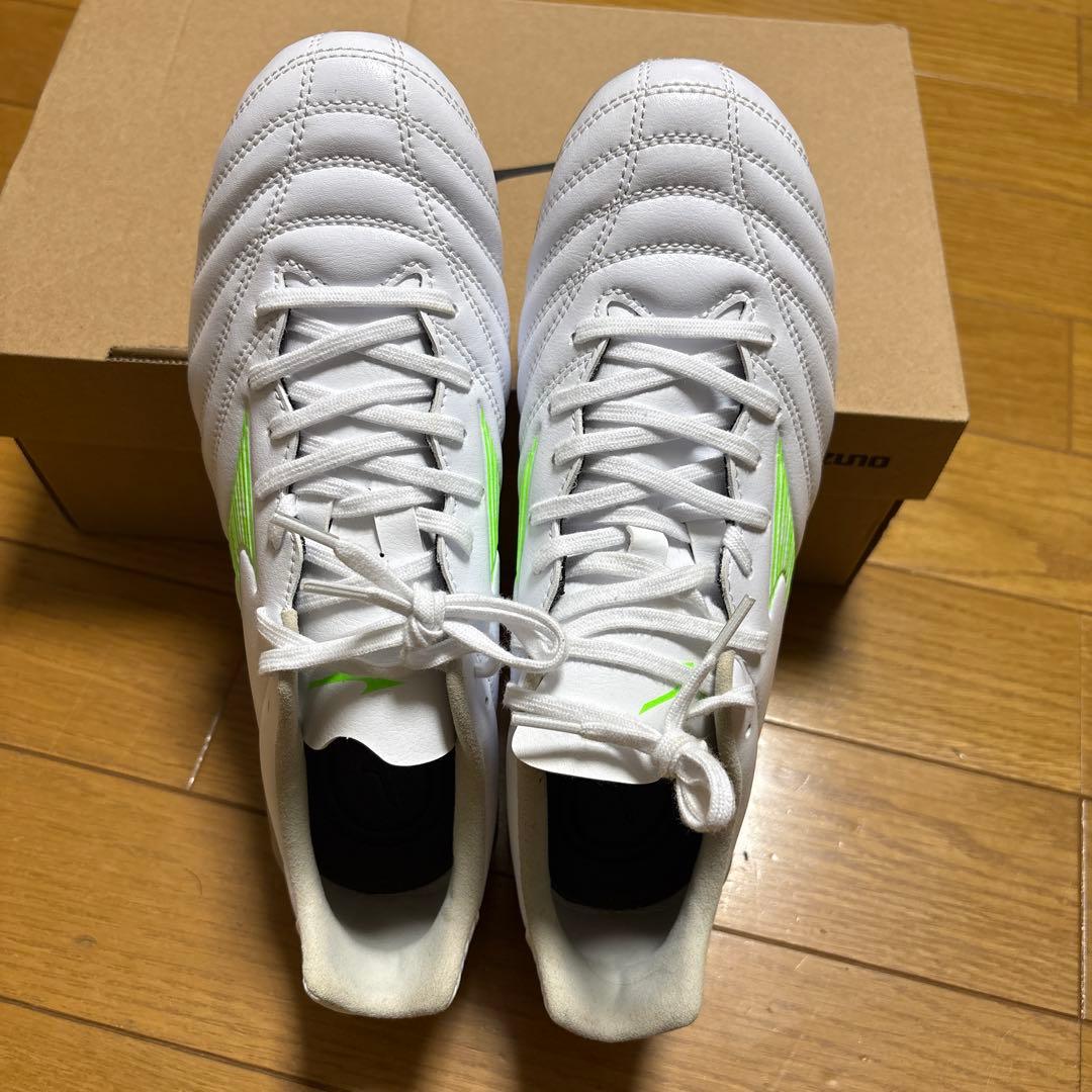 Mizuno サッカーシューズ スパイク ホワイト/グリーン