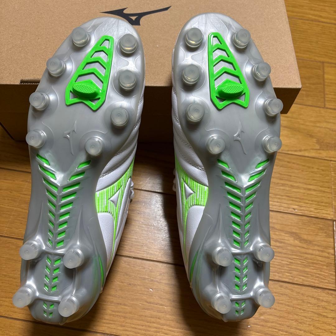 Mizuno サッカーシューズ スパイク ホワイト/グリーン