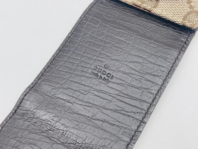グッチ GUCCI トラベルクロック GGキャンバス 置時計 動作品