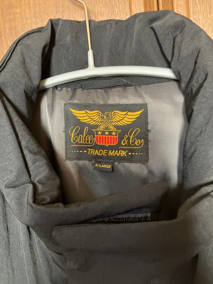 AW CALEE：高機能中綿　パデッドベスト　ブラック