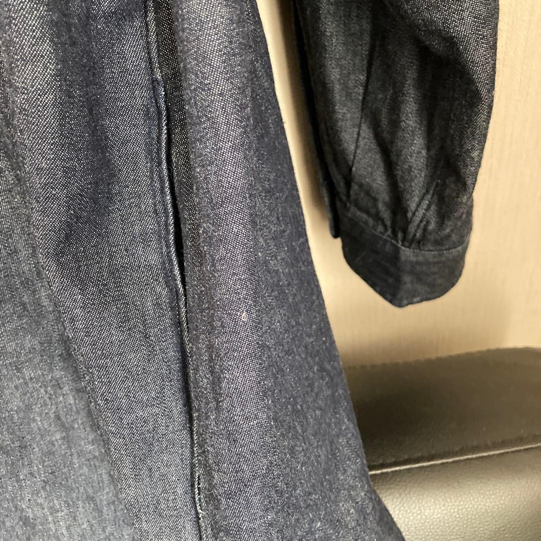 DANTON ダントンデニムダンガリーB.Dシャツドレスデニムシャツワンピース