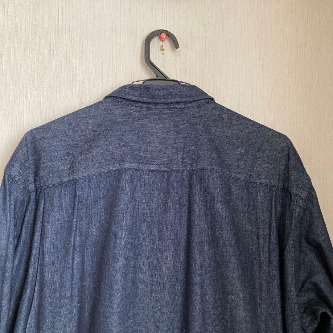 DANTON ダントンデニムダンガリーB.Dシャツドレスデニムシャツワンピース