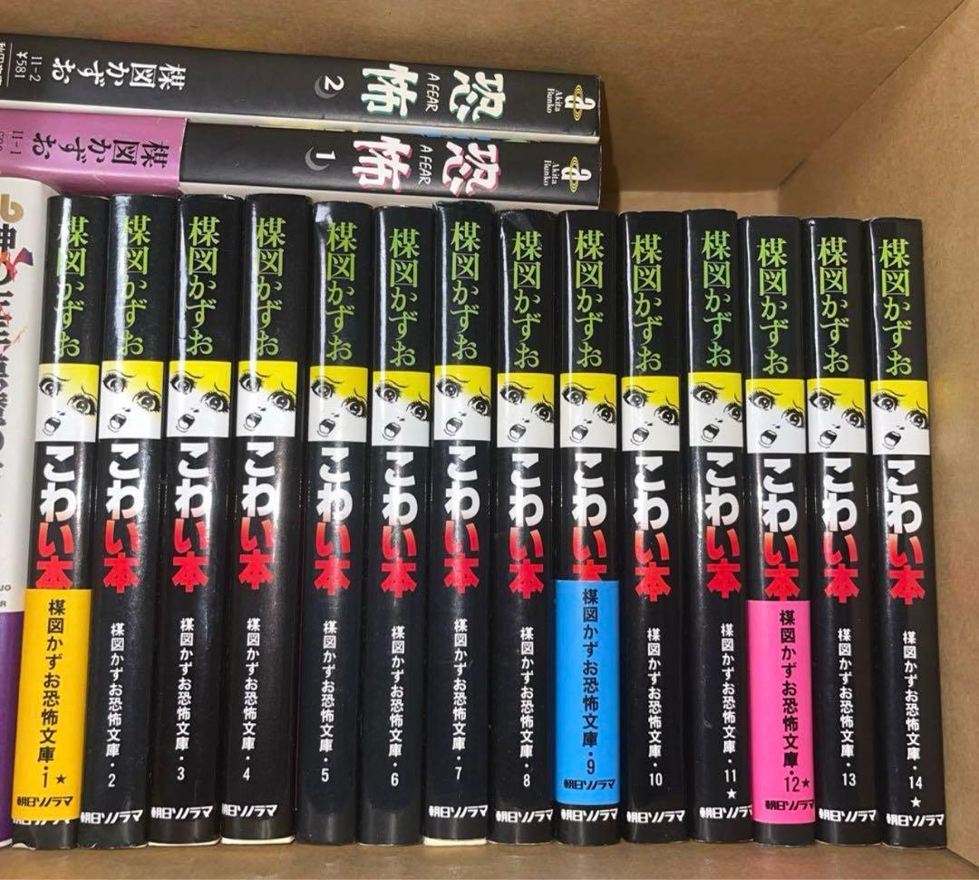 楳図かずおこわい本 漂流教室　洗礼　等　楳図かずお　文庫　34冊セット