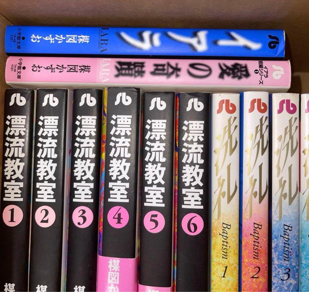 楳図かずおこわい本 漂流教室　洗礼　等　楳図かずお　文庫　34冊セット