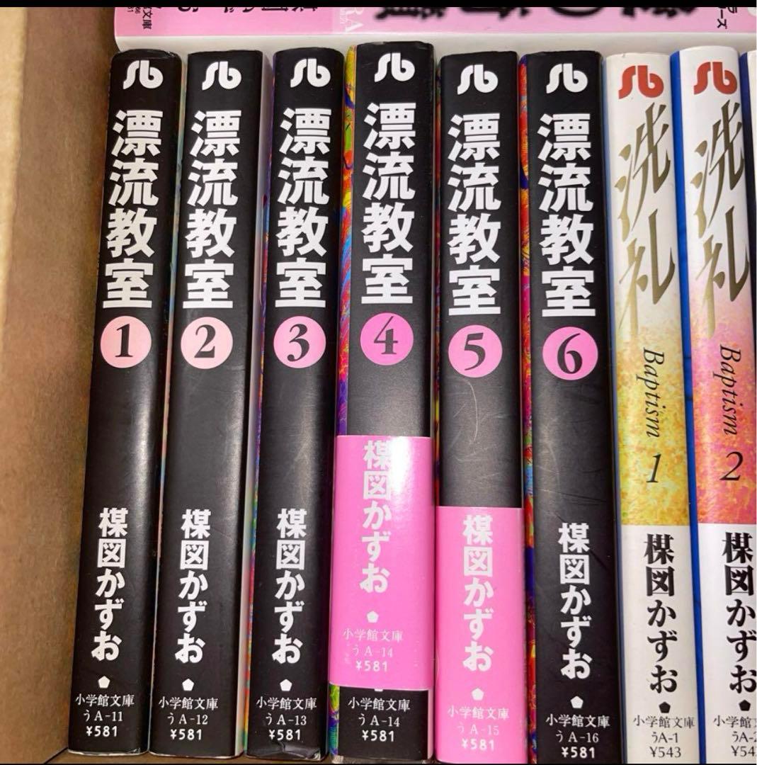 楳図かずおこわい本 漂流教室　洗礼　等　楳図かずお　文庫　34冊セット