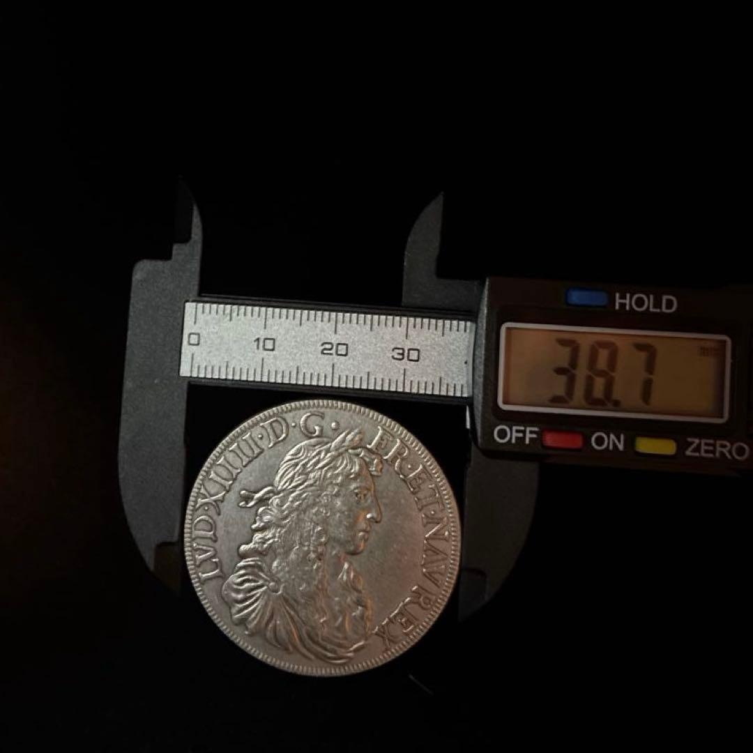 【28.12g】 フランス ルイ14世 エキュ　未鑑定品