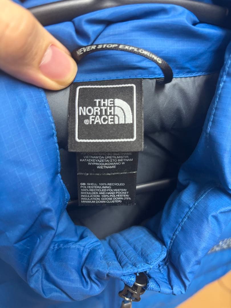 THE NORTH FACE 青 ダウンベスト