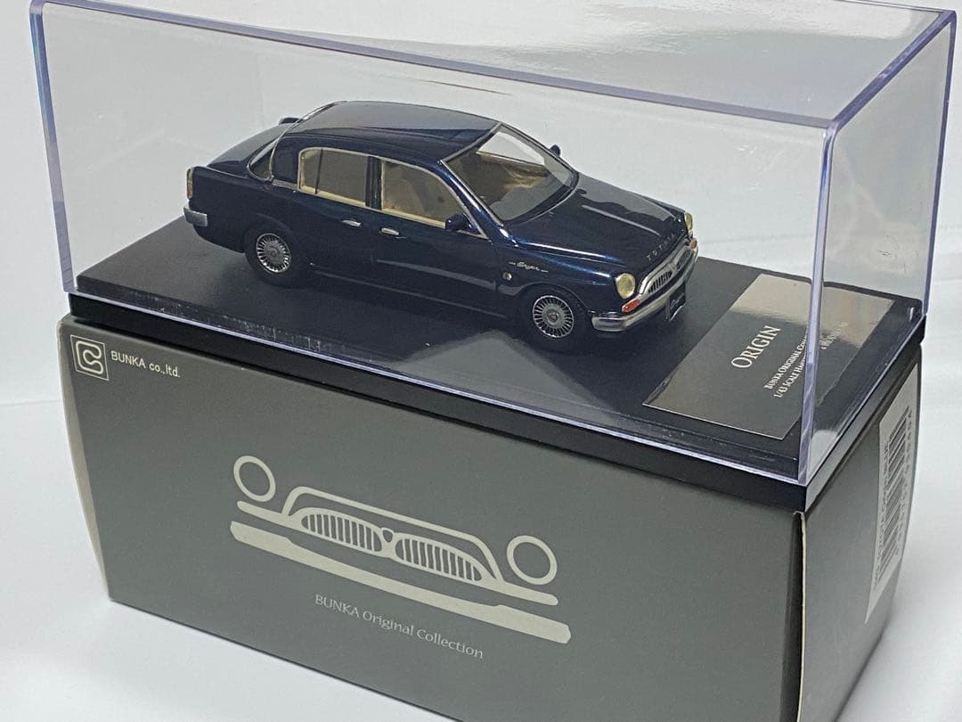 篠*読様 トヨタ オリジン 1/43 ブンカオリジナル ミニカー (ブルー) o