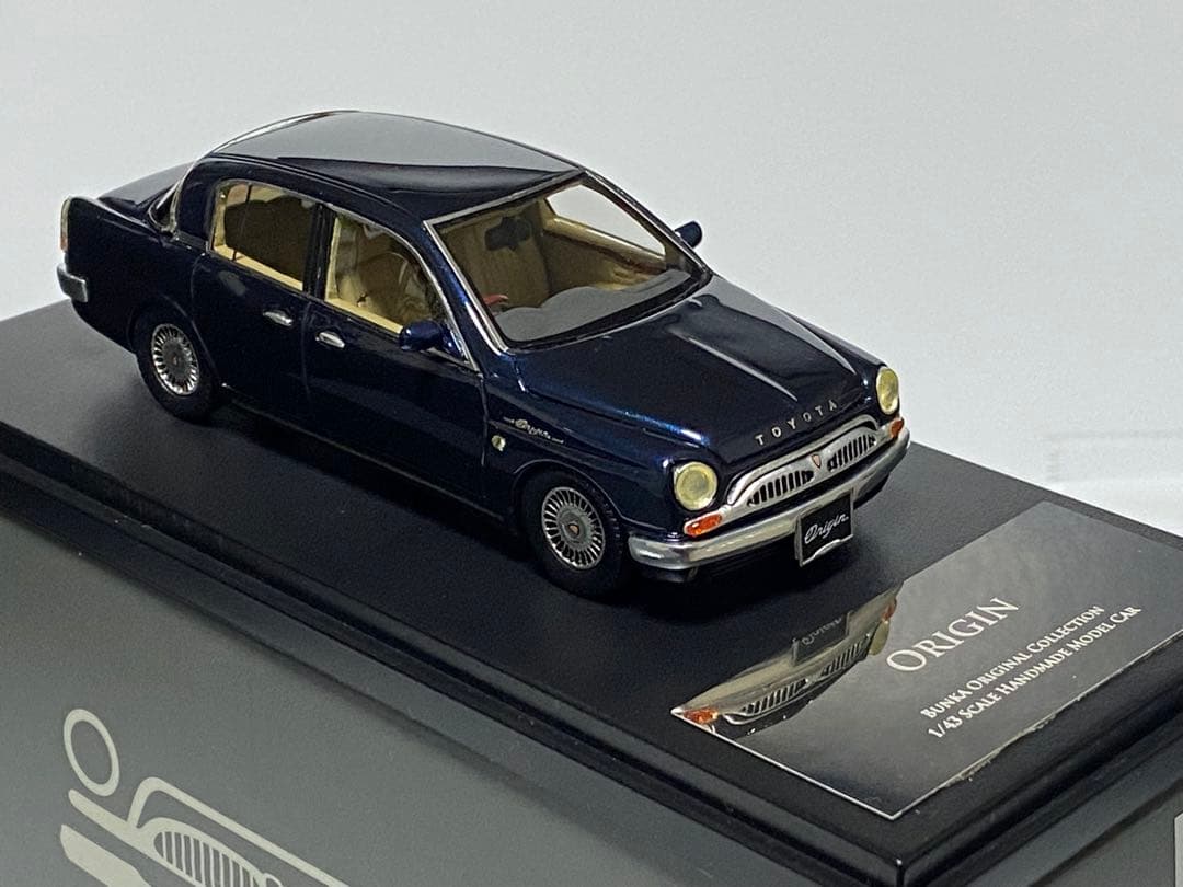 篠*読様 トヨタ オリジン 1/43 ブンカオリジナル ミニカー (ブルー) o