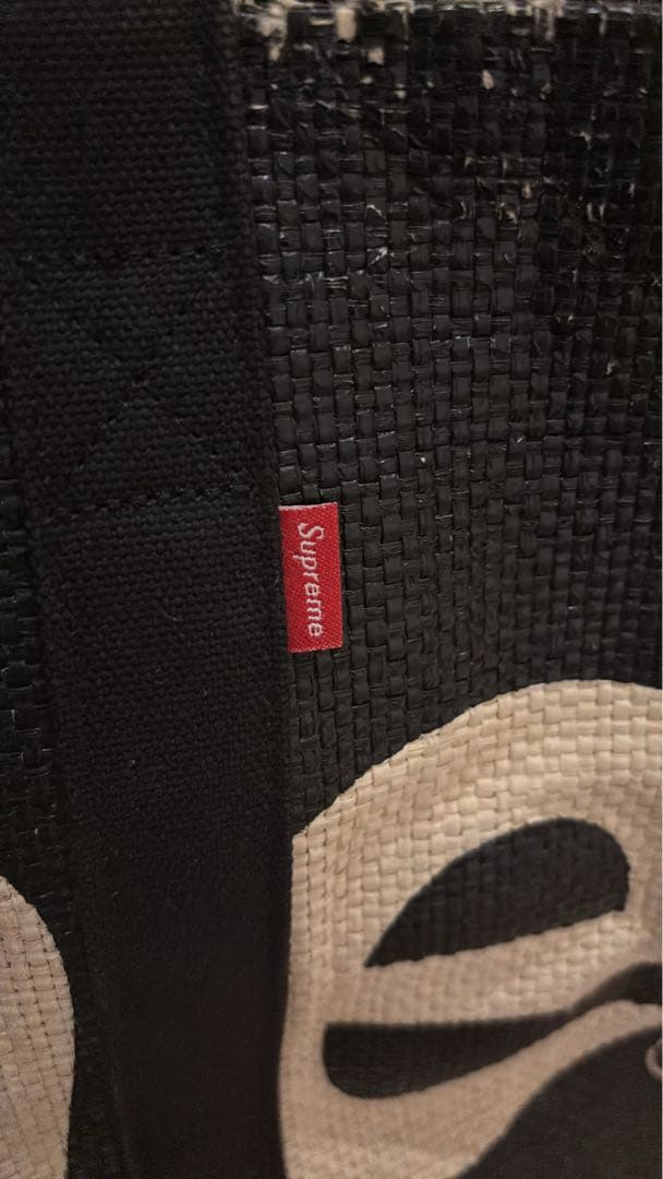 SUPREME Raffia Tote Bag シュプリーム トートバック 黒