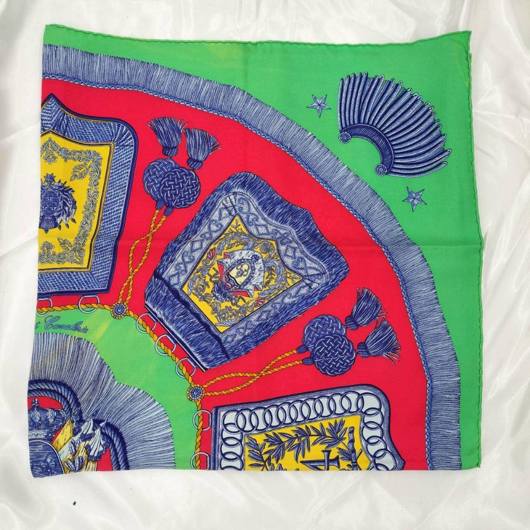 1223 【良品】 エルメスカレ 90 Poste et Cavalerie