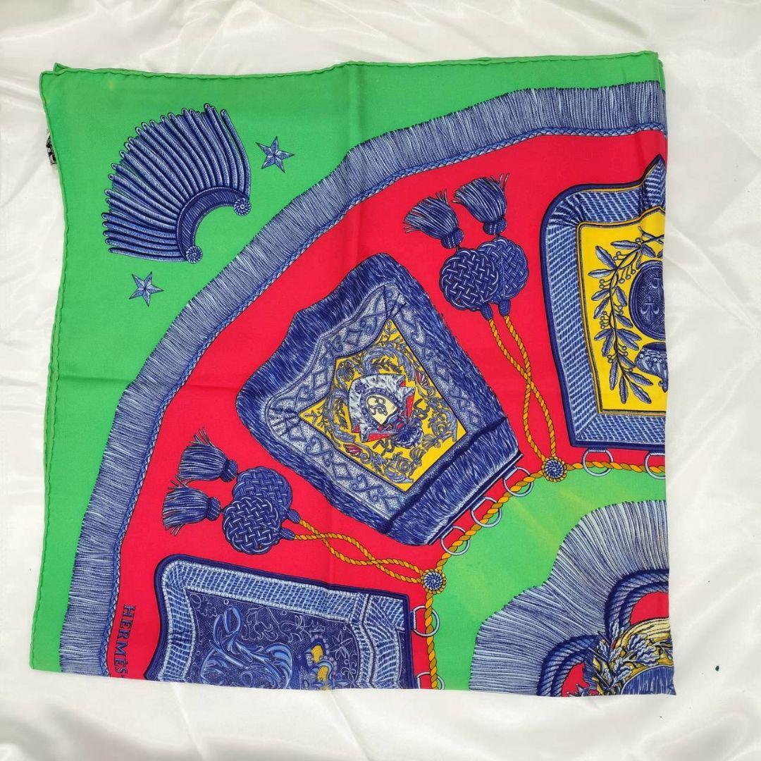 1223 【良品】 エルメスカレ 90 Poste et Cavalerie