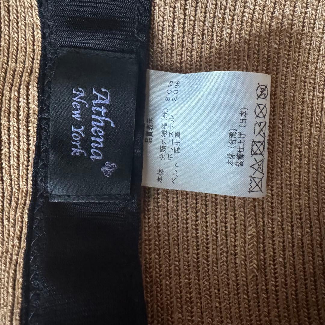 Athena New York Coco Belt ハット (タン×ブラック）