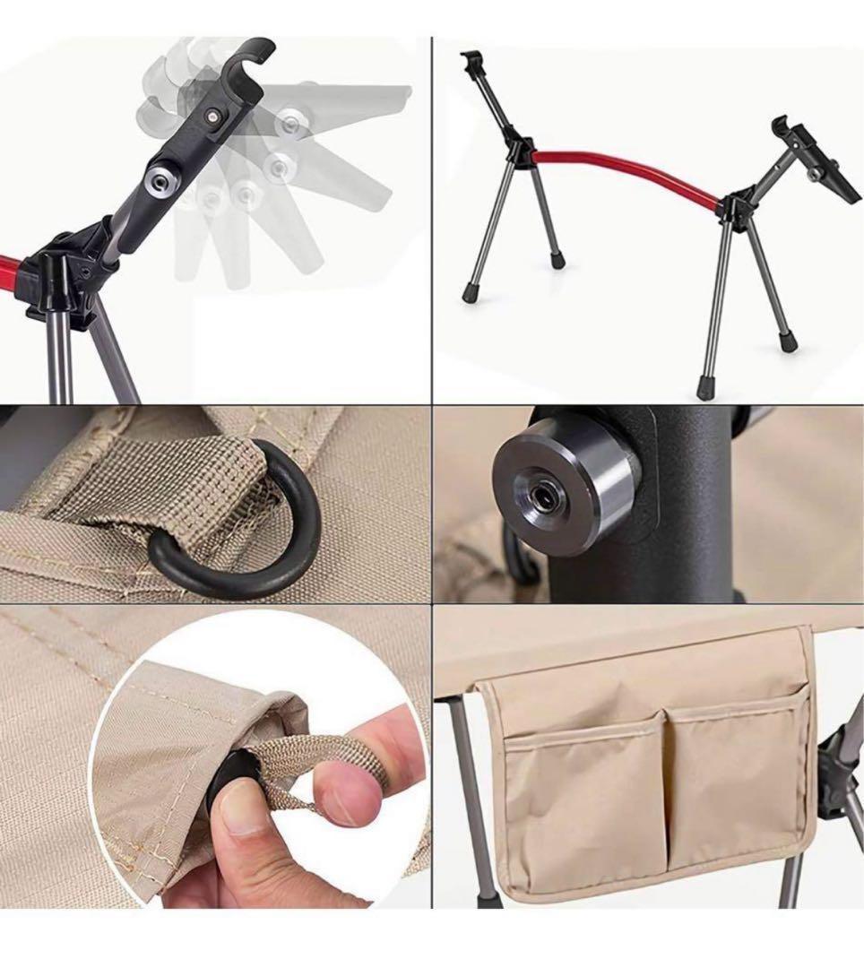 Naturehikeアップグレード アルミベッド 折畳キャンプコット カーキ色