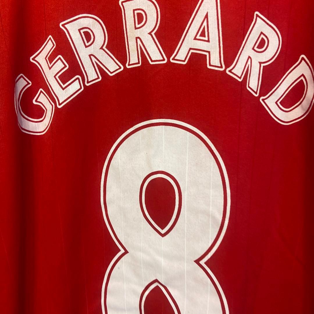 リバプール GERRARD 8 レッドシャツ　レア　古着