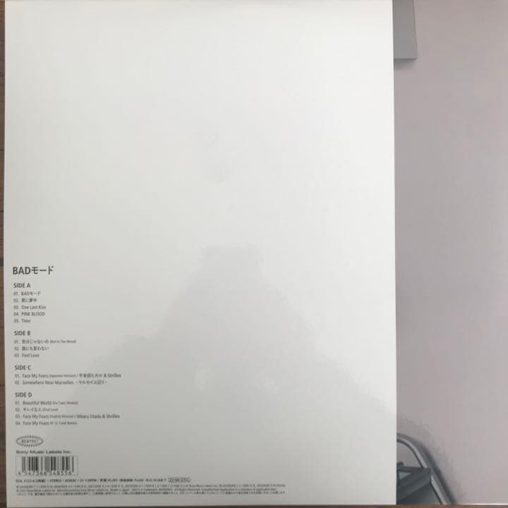 宇多田ヒカル – Badモード アナログレコード LP