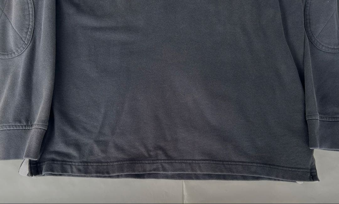 Polo Ralph Lauren ラグビーシャツ Mブラック エルボーパッチ