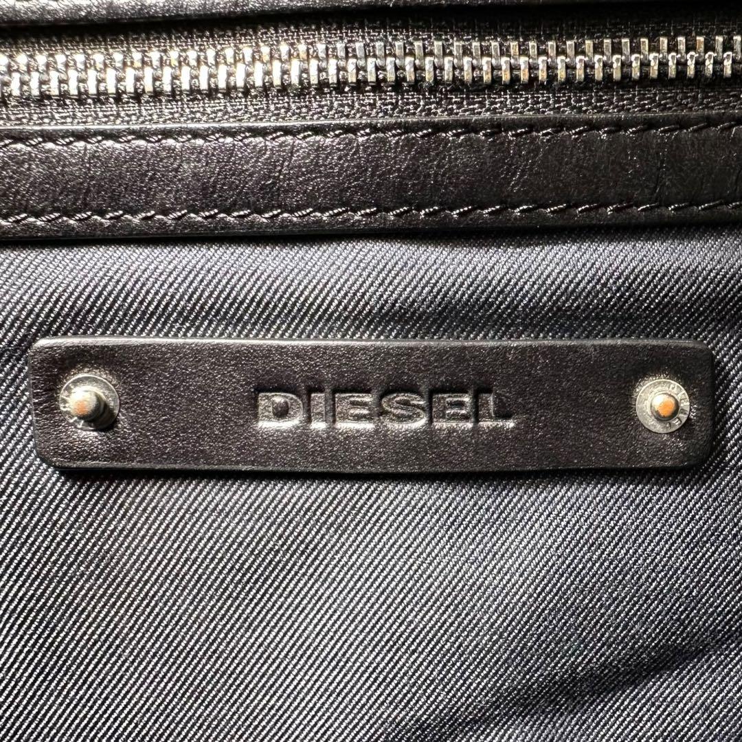 DIESEL トートバッグ　レザー　ブラック　A4 肩掛け　ユニセックス