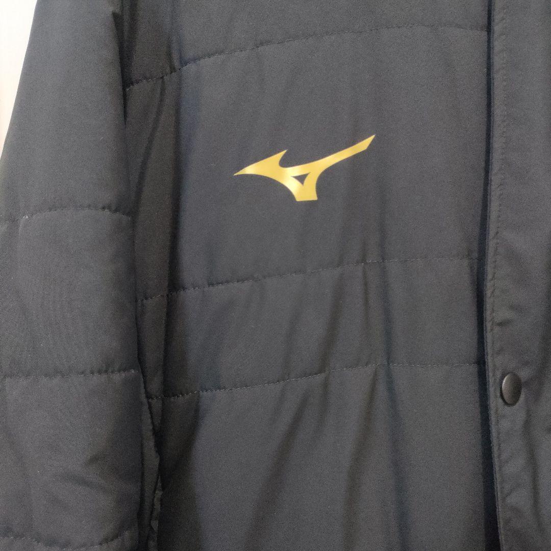 Mizuno ベンチコート 黒 フード付き　Ｓサイズ